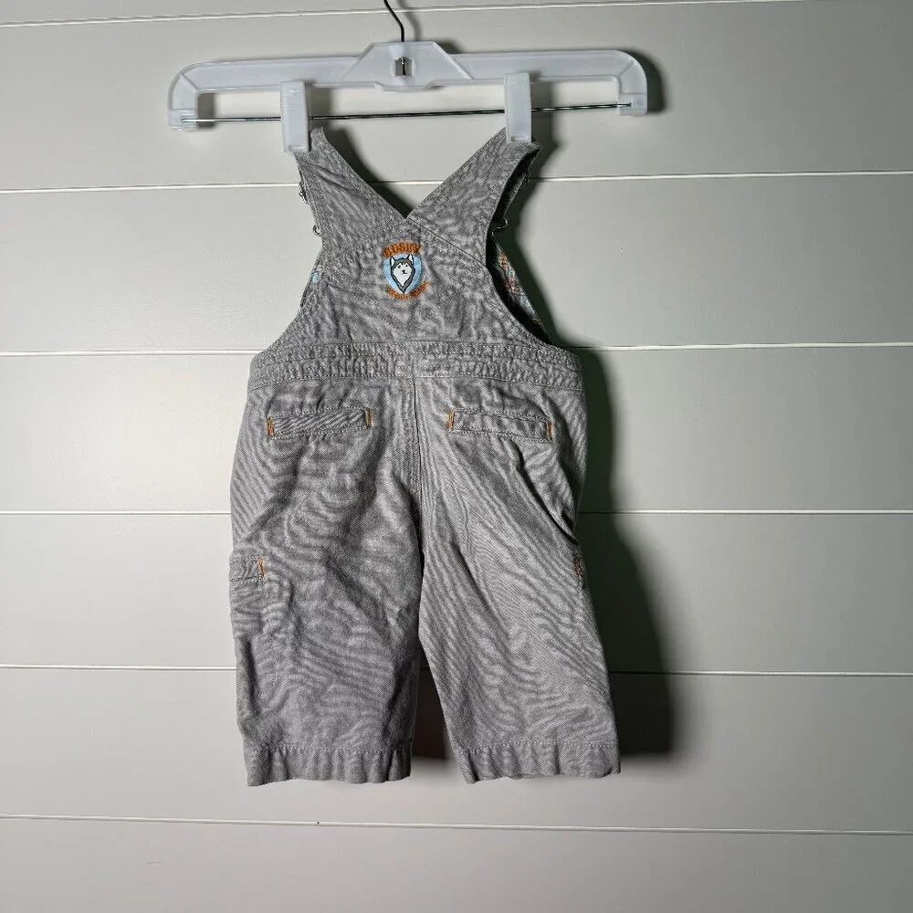 HUSKY Dog Gymboree Overalls Boys 100% Cotton 3-6 MOS